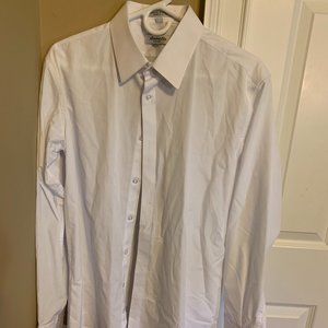 Amanti Slim Fit White Dress Shirt - Size 16.5 Neck